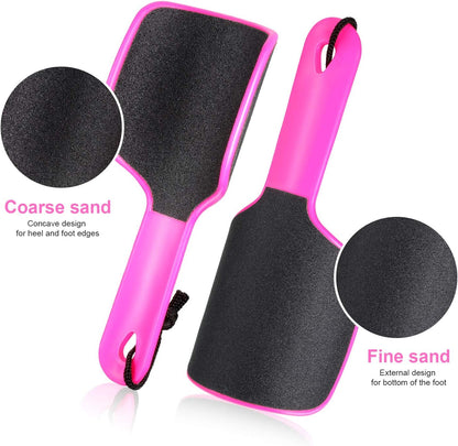 4 Pcs U Shaped Curved Foot File, Double Sided Callus Remover for Dead Skin