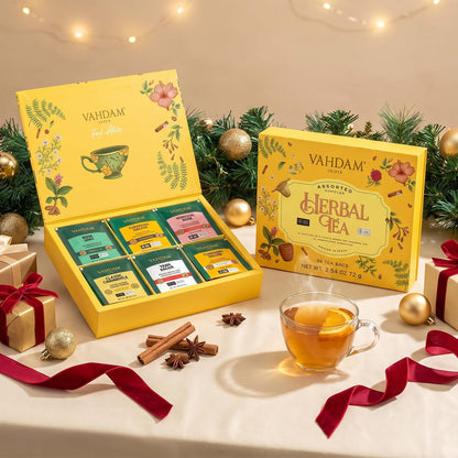 VAHDAM, Assorted Black Tea Loose Leaf Tea Gift Set (10 Flavors) Gift Ideas for Women & Men | Directly Sourced From Assam and Darjeeling | Resealable Ziplock Pouch