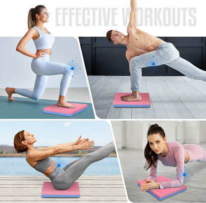 Yes4All Balance Pad, Nonslip TPE Foam Balance Pad with Upgraded Sizes - L, XL, XXL Balance Mat for Fitness, Yoga & Stability Training - Multicolor Options