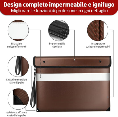 Vailoin 6200°F Fireproof Document Bag, 8 Layers of Heat Insulated Materials
