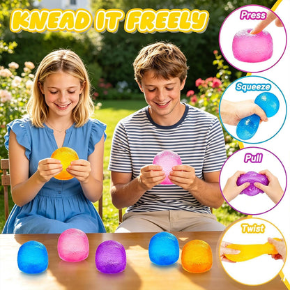 Squishy Fidget Toys for Adults, Stress Balls (Blue)
