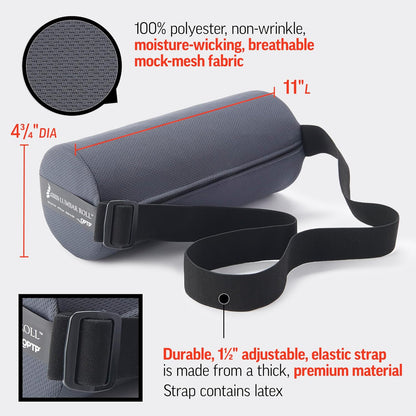 OPTP The Original McKenzie Lumbar Roll – USA-Made Low Back Lumbar Support for Office Chair & Car Seat Back Support Cushion. The Preferred Lumbar Pillow by Physical Therapists - Firm Density
