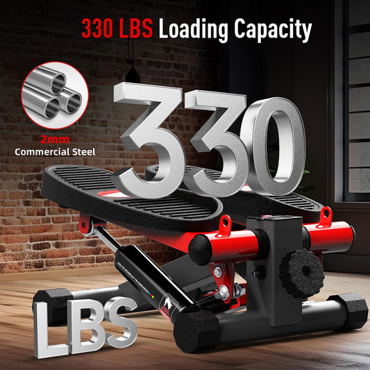 HARISON Mini Stepper with LCD Monitor, 330 LB Capacity for Home Cardio