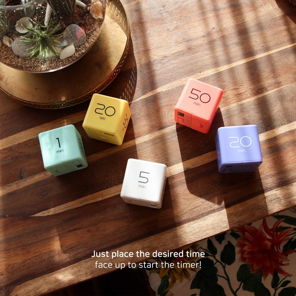 mooas Cube Timer, Flip, Block, Productivity, Time Management (Mint)