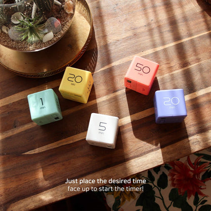 mooas Cube Timer, Flip, Block, Productivity, Time Management (Mint)