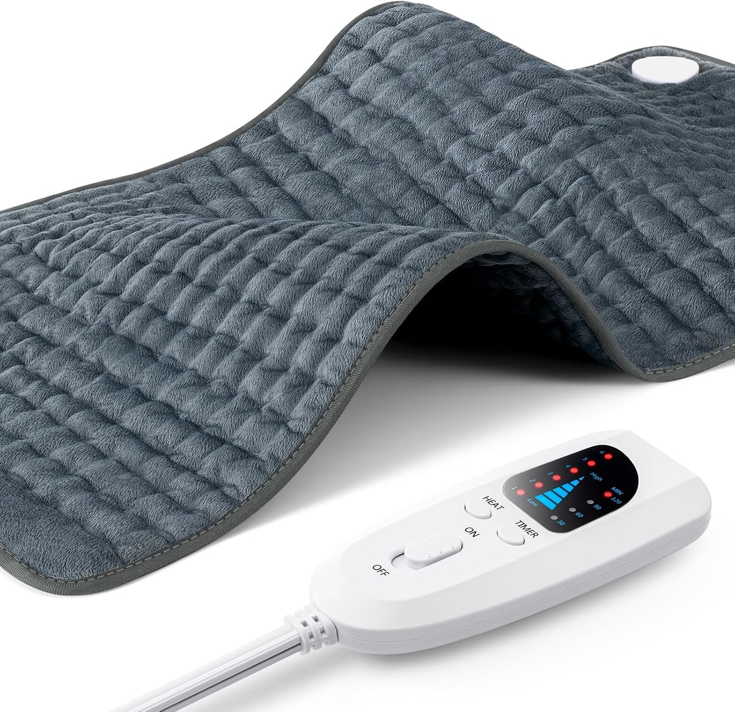 17"x33" Heating Pad for Back Pain Relief, Extra Large Electric Heat Pads