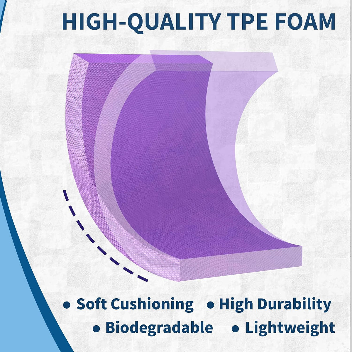 Professional Foam Balance Pad, Large Balance Pads for Physical Therapy, Foam Balance Board for Rehabilitation Stability Workout Knee and Ankle Exercise Strength Training