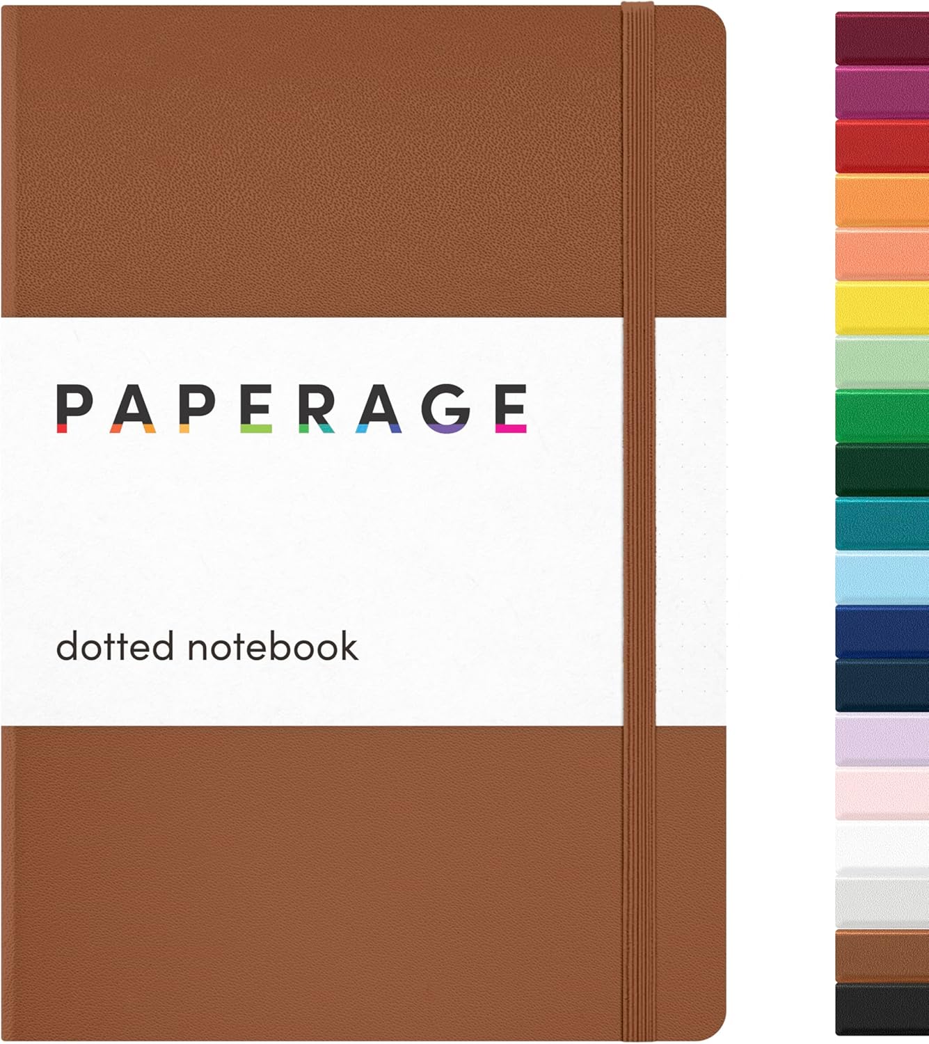 PAPERAGE Lined Journal Notebook, Hardcover Journal for Women & Men, 160 Pages, (5.6 in x 8 in), College Ruled Journaling Notebook for Work, School Supplies & Note Taking, (Black)