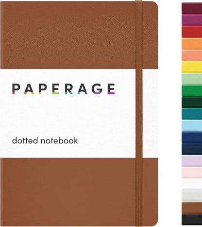 PAPERAGE Lined Journal Notebook, Hardcover Journal for Women & Men, 160 Pages, (5.6 in x 8 in), College Ruled Journaling Notebook for Work, School Supplies & Note Taking, (Black)