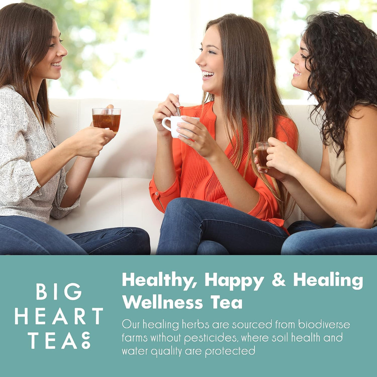 Big Heart Tea Co. Tea Bags - Edith Grey - Direct Trade Malawi Caffeinated Black Tea in Zero Plastic Sachets with Small Batch Organic Whole Herbs - Red Rose, Bergamot Oil, 10 Tea Bags