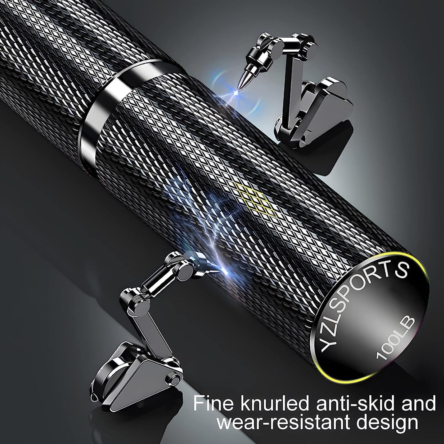 Silver Metal Hand Grip Set, 50LB-400LB No Slip Heavy-Duty Grip Strengthener Great Wrist & Forearm Hand Exerciser, Home Gym, Hand Gripper Grip Strength Trainer