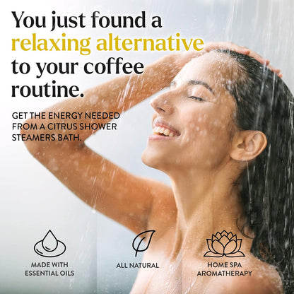 Miracle Made Lavender Aromatherapy Shower Steamers – Essential Oil Scented Shower Bombs for Relaxing, Calming Self-Care – 15 Shower Melt Tablets