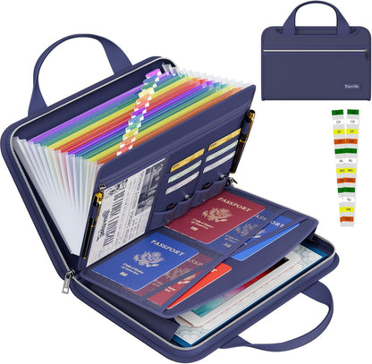 Tamfile Fireproof Accordion File Organizer, Expanding File Folder