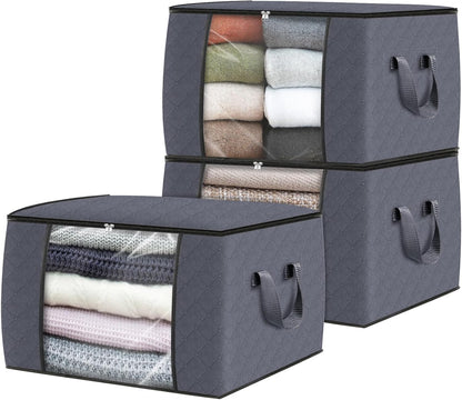Fab totes Storage Bags for Clothes Blanket Storage Bins with Lids