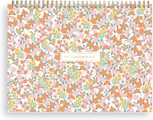 Blue Sky Weekly Planner Pad 300g Cardboard, Undated Weekly Safety Wirebound Top Bound (Navy, 12" x 9")