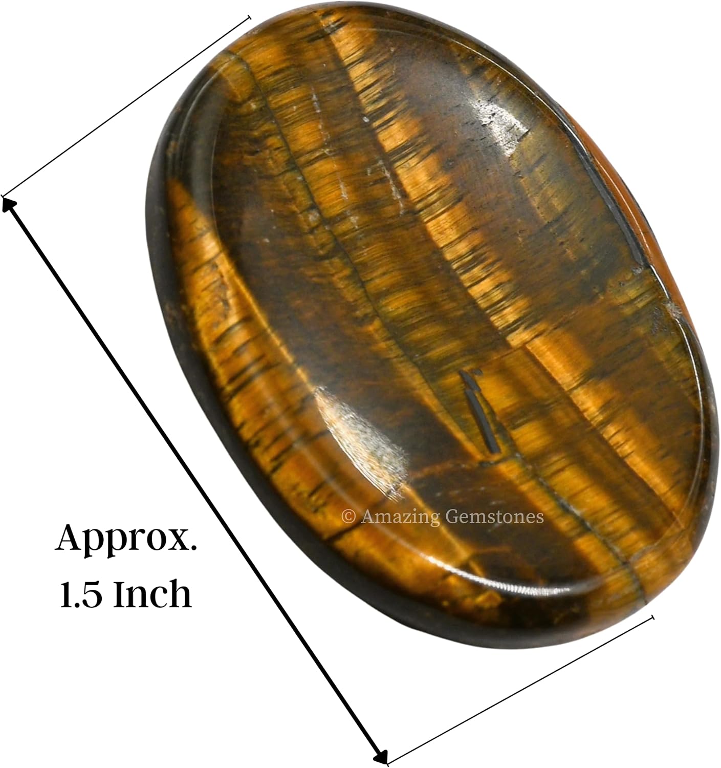 Amazing Gemstone Labradorite Thumb Worry Stone, Anxiety Stone, Healing Crystals - Piedra Crystal Fidget for Gift, Meditation, Calming, Relaxation, Stress Relief - Colors C