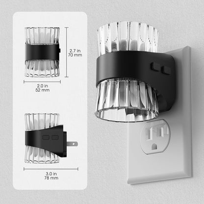 Briignite Night Light, Night Lights Plug into Wall, Soft White LED Nightlight for Kids, Adjustable Brightness 0-100LM, Dusk to Dawn Sensor, Soft Light for Bedroom, Hallway, Nursery, 2 Pack