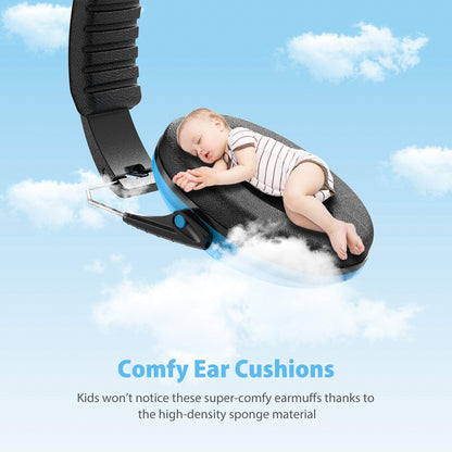 Dr.meter Ear Muffs for Noise Reduction: 27.4SNR Noise Cancelling Headphones for Kids Adults, EM100 Adjustable Hearing Protection Earmuffs for Monster Jam, Autism Sensory, Concerts, Fireworks