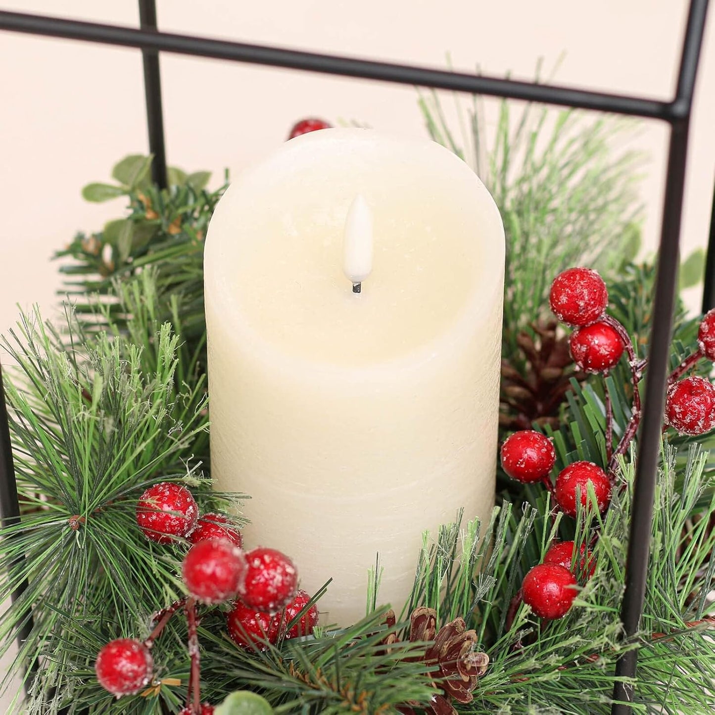 ANGELLOONG Flickering Flameless Candles, Realistic Battery Operated Candles with Remote and Timer, Set of 3 LED Candles for Fall Room Home Wedding Decor Centerpieces Table Party Christmas Decorations