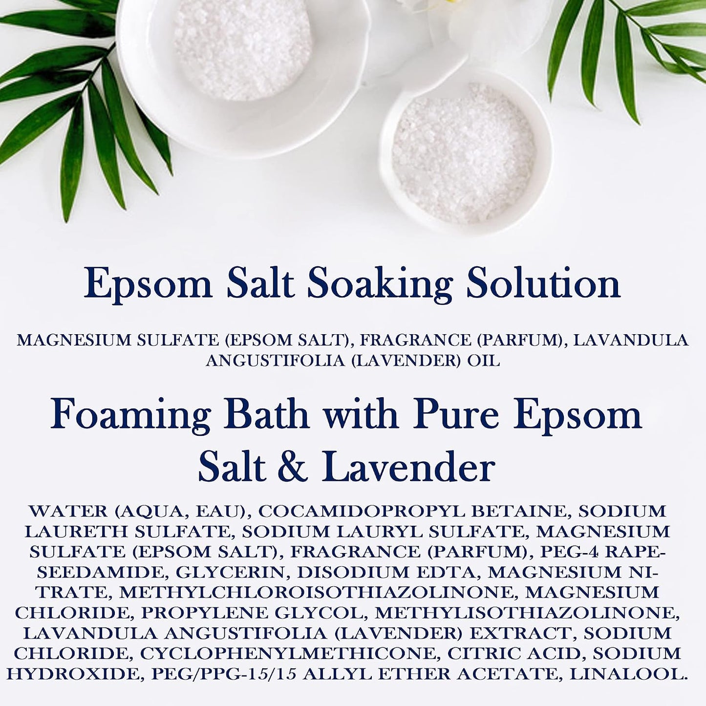Dr. Teal's Epsom Salt Soaking Solution and Foaming Bath with Pure Epsom Salt Combo Pack, Lavender