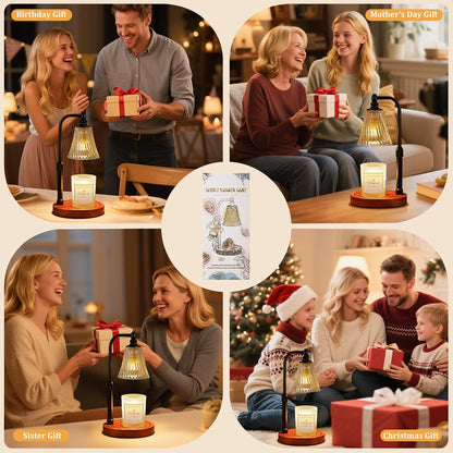 Candle Warmer Lamp with Timer Dimmable,Birthday Gifts for Women Mom Sister,Adjustable Height Wax Melt Warmer for Jar Candles,House Warming Gifts New Home,Ideal for Office,Dorm,Bedroom Home Decor