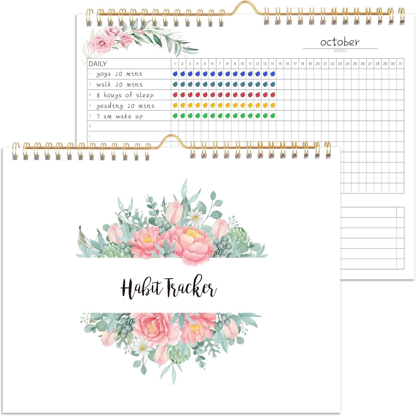 Habit Tracker Calendar- Daily, Weekly & Monthly Habit Tracker Journal
