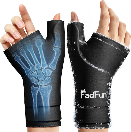 FadFun Ankle Ice Pack Wrap for Swelling,Cold/Hot Therapy Ice Socks for Feet,Reusable Gel Ice Compression Socks,for Soothe Plantar Fasciitis,Achilles Tendonitis,Sprained,Pain Relief,for Women & Men
