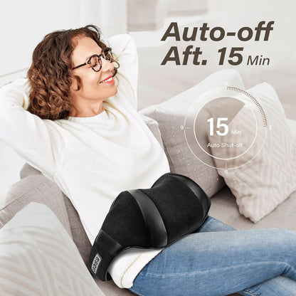 Blue Elf Shiatsu Neck Back Massager,Kneading Electric Massager with Heat