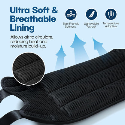 1 Pack Airplane Foot Hammock, No-Collapse Foot Hammock for Plane Travel, Thickened Bamboo Airplane Foot Rest, Adjustable Footrest for Office, Long Flight