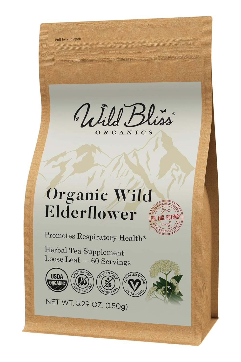 Organic Lemon Balm Tea - Caffeine Free Loose Leaf Herbal Tea - Pharmacopoeia Potency - 25 Servings