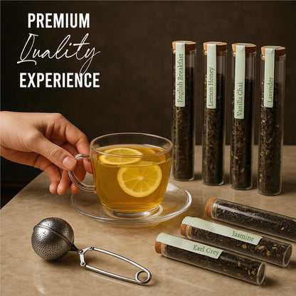 Tea Gift Set - Unique Gifts For Women and Men - Loose Leaf Tea Sampler Kit