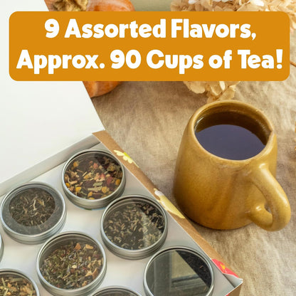 Heavenly Tea Leaves Organic 9 Flavor Variety Pack, Loose Leaf Gift Sampler