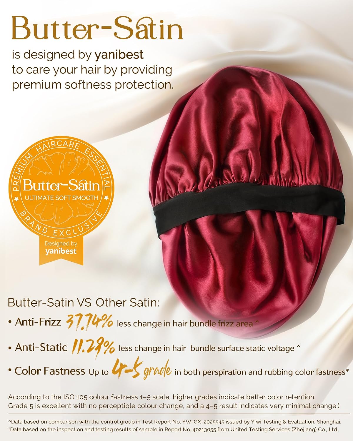 Yanibest Small Satin Bonnet for Men, Hair Bonnet for Short Hair Waves, Stay-on Night Cap, Daily Use for Sleeping Gym Outdoor, Black