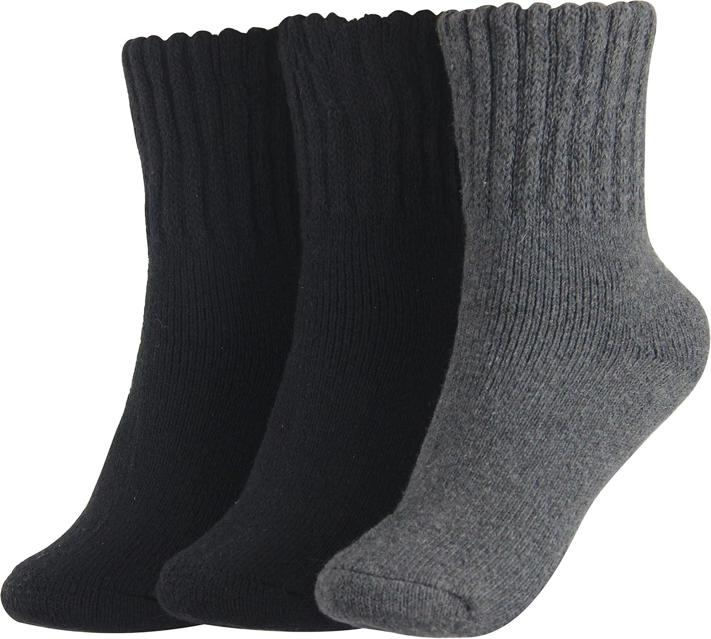 BenSorts Women's Winter Boots Socks Thick Warm Cozy Crew Socks Solid Color Gifts