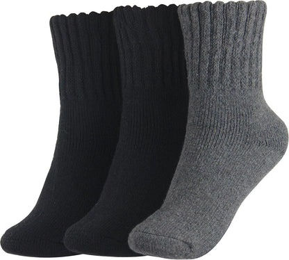 BenSorts Women's Winter Boots Socks Thick Warm Cozy Crew Socks Solid Color Gifts