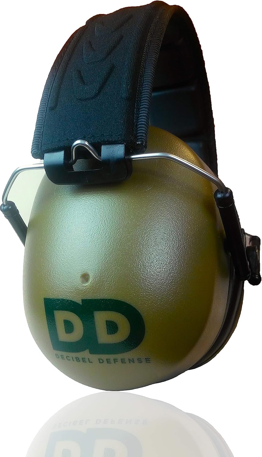DECIBEL DEFENSE Professional Safety Ear Muffs 37dB NRR - The HIGHEST Rated & MOST COMFORTABLE Ear Protection for Shooting & Industrial Use - THE BEST HEARING PROTECTION...GUARANTEED (BLACK)