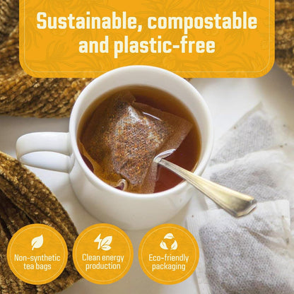 Red Rooibos Tea 100 Teabags USDA Organic - Naturally Caffeine Free - Cederberg Tea Company