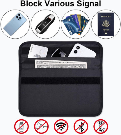 Wisdompro Faraday Bag, RFID Signal Blocking Bag for Phones and Car Keys