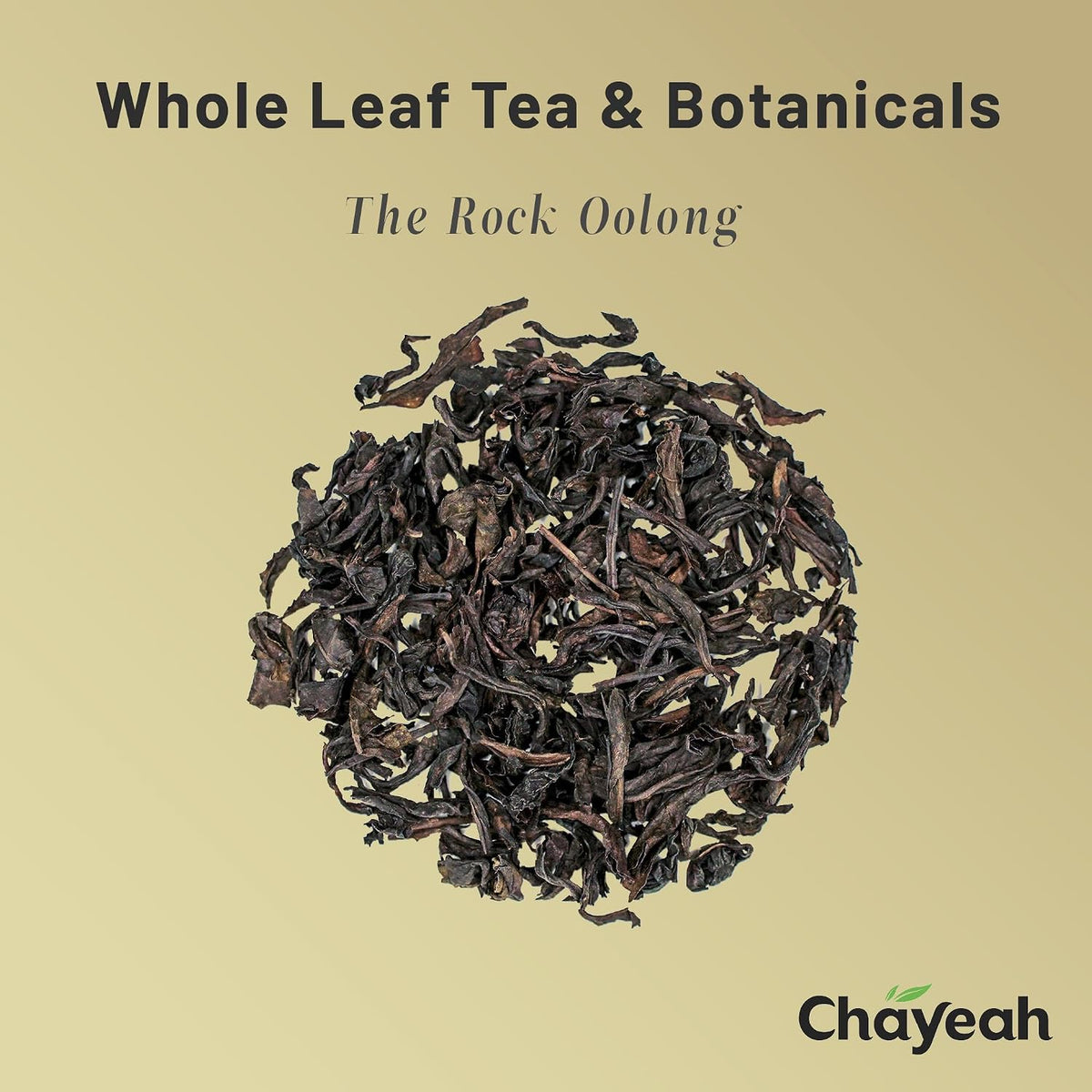 CHAYEAH, The Rock Oolong, USDA Organic, Whole Leaf Tea Sachets, 30 Count