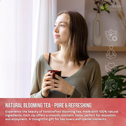 FreshDrinkUS, Premium 150 Lemon Ginger Tea Bags, 100% Natural Ingredients, Hand-made Blend of Lemon and Ginger, Eco-conscious Tea Bags. No Sugar, No Caffeine, Vegan. - Colors C