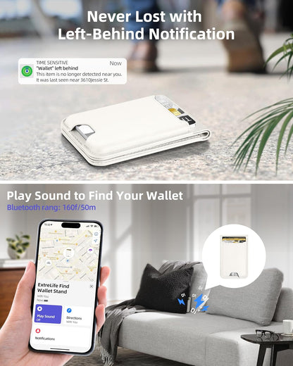ExtreLife for Magsafe Wallet, Works with Apple Find My, 6 Cards Holder