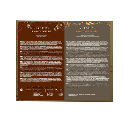 Creano Organic Herbal Tea Sampler Gift Set - Tea Gift Box - 27 Organic Tea Bags in 9 Different Varieties 54 g