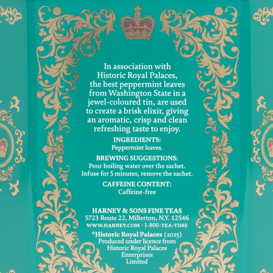 Harney & Sons Peppermint Herbal Tea in Sachets, Caffeine-Free Herbal, 30 Sachets