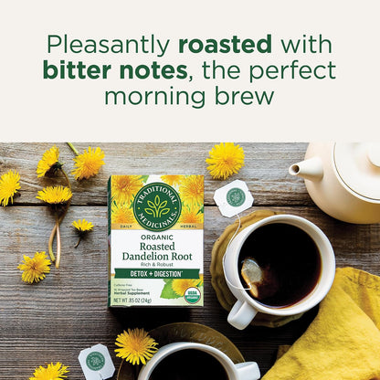 Traditional Medicinals Organic Roasted Dandelion Root, 96 Tea Bags