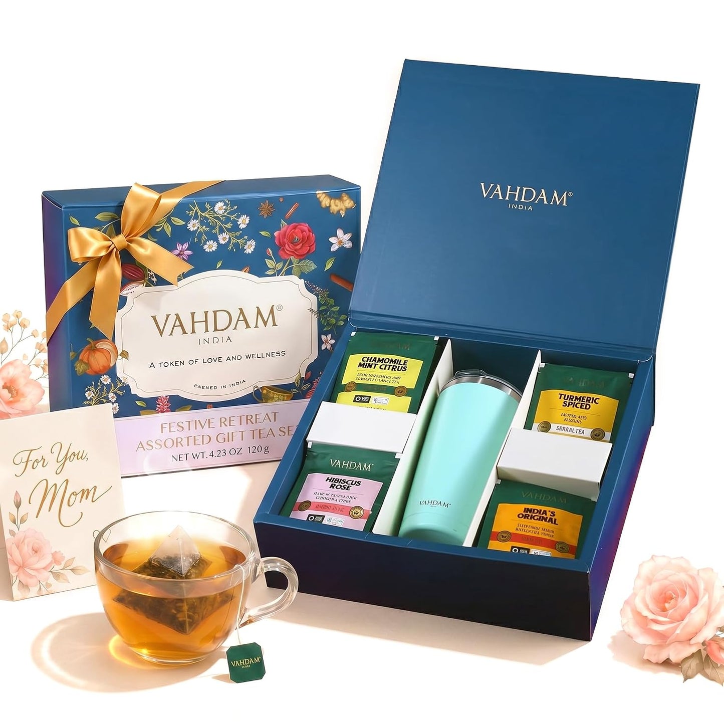 VAHDAM, Assorted Black Tea Loose Leaf Tea Gift Set (10 Flavors) Gift Ideas for Women & Men | Directly Sourced From Assam and Darjeeling | Resealable Ziplock Pouch