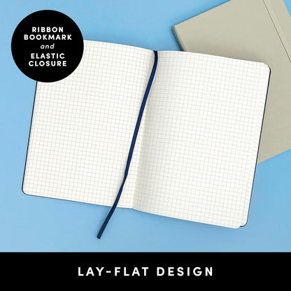 PAPERAGE Lined Journal Notebook, Hardcover Journal for Women & Men, 160 Pages, (5.6 in x 8 in), College Ruled Journaling Notebook for Work, School Supplies & Note Taking, (Black)
