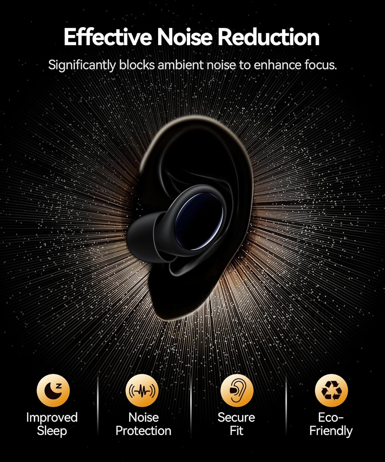 45dB Ear Plugs for Sleeping Noise Cancelling Ear Plugs for Noise Reduction & Snoring, Concerts, Earplugs for Sleep,Sider Sleepers Airplane, Silicone Earplugs Reusable