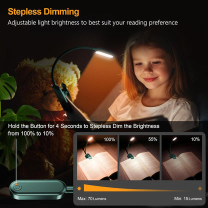 Gritin 16 LED Rechargeable Book Light for Reading in Bed