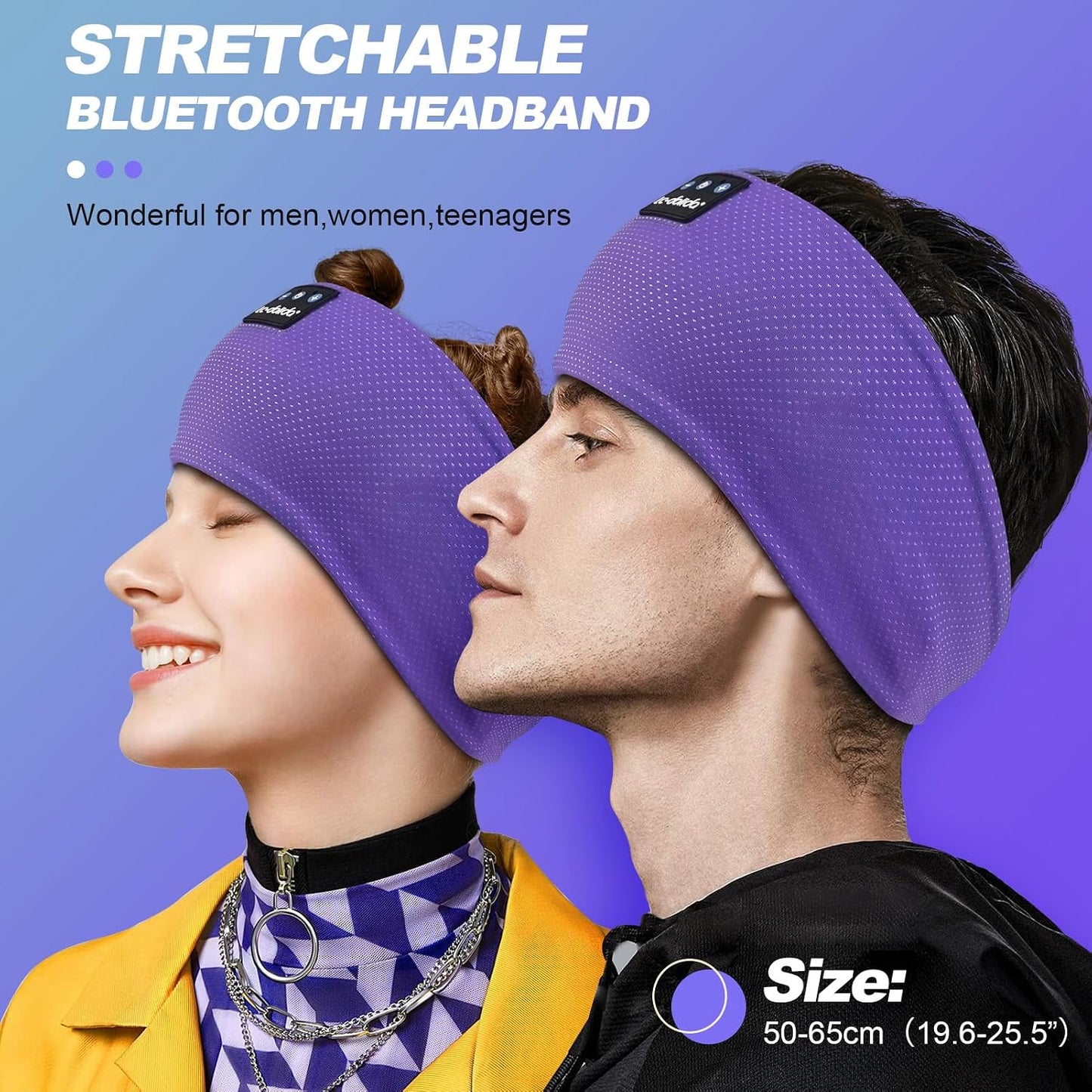 LC-dolida Sleep Headphones Headband Bluetooth 5.4, Sports Headband Earphones Wireless with Speaker Microphone USB C for Women Sleeping Gift Workout Jogging Yoga Insomnia Travel Meditation, Butterfly