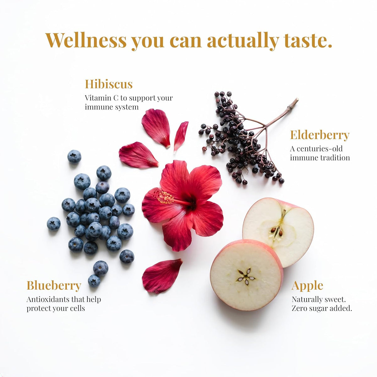 Leaf & Willow Blueberry Hibiscus Tea, Loose Leaf, Caffeine Free, Iced Tea
